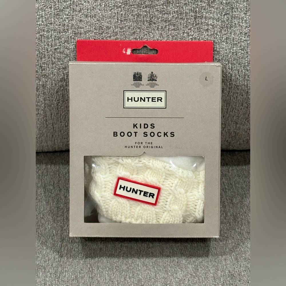 Hunter Kids Cream Boot Socks